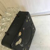 Vintage glass square wall lamp