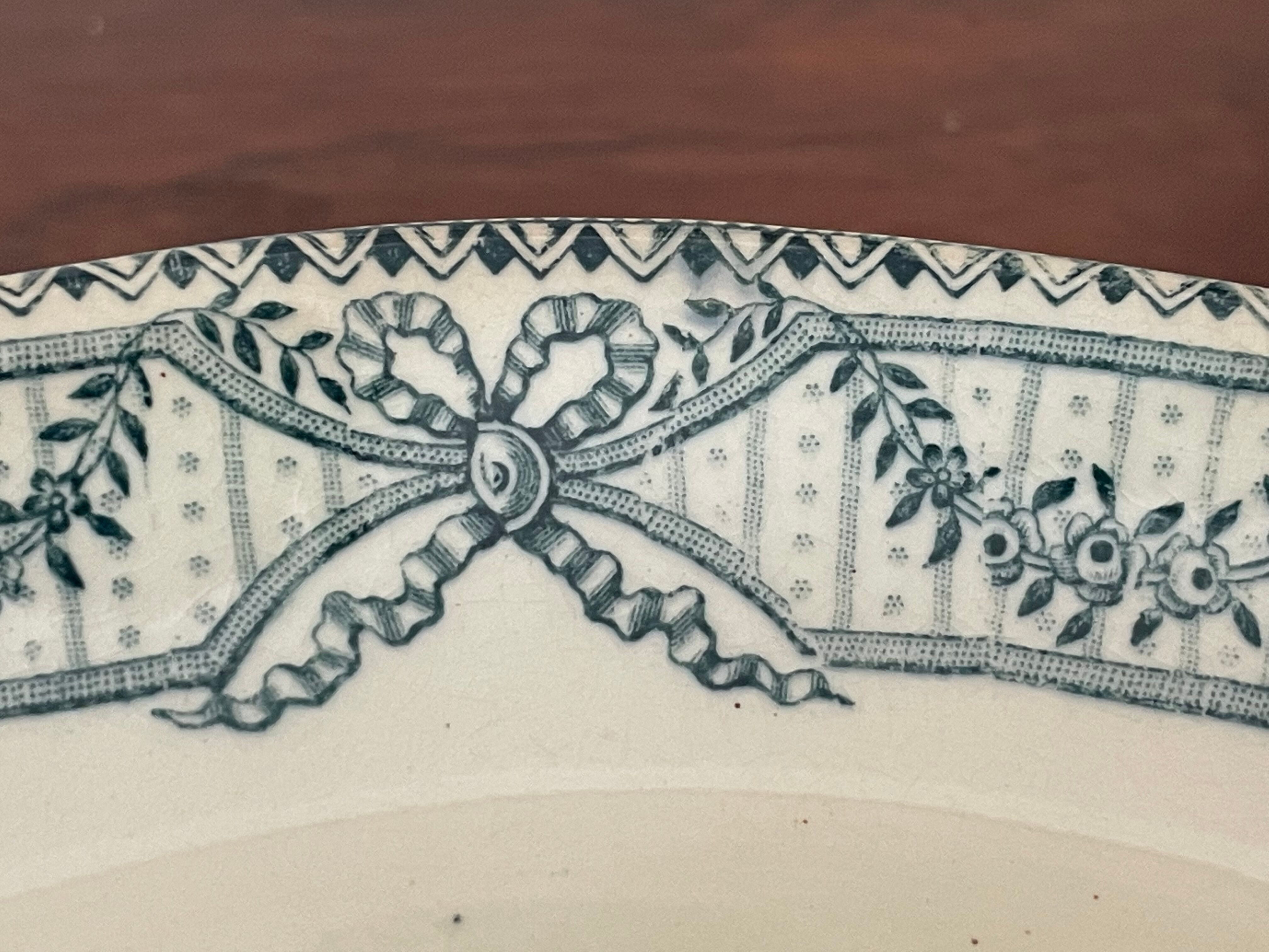 Lot de 3 raviers  terre de fer Salins modèle directoire