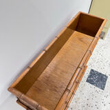 Vintage rattan planter