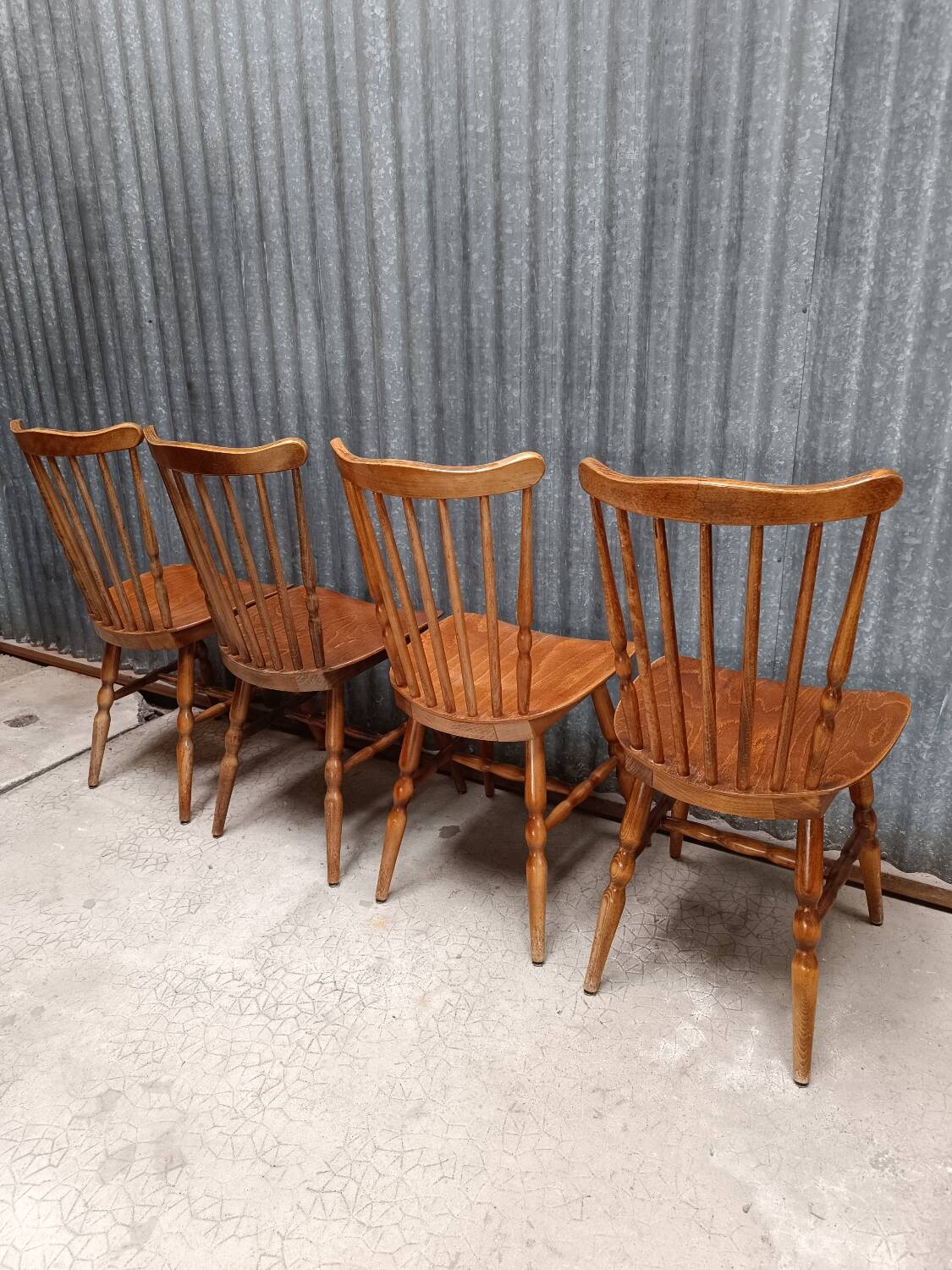4 Baumann western style chairs