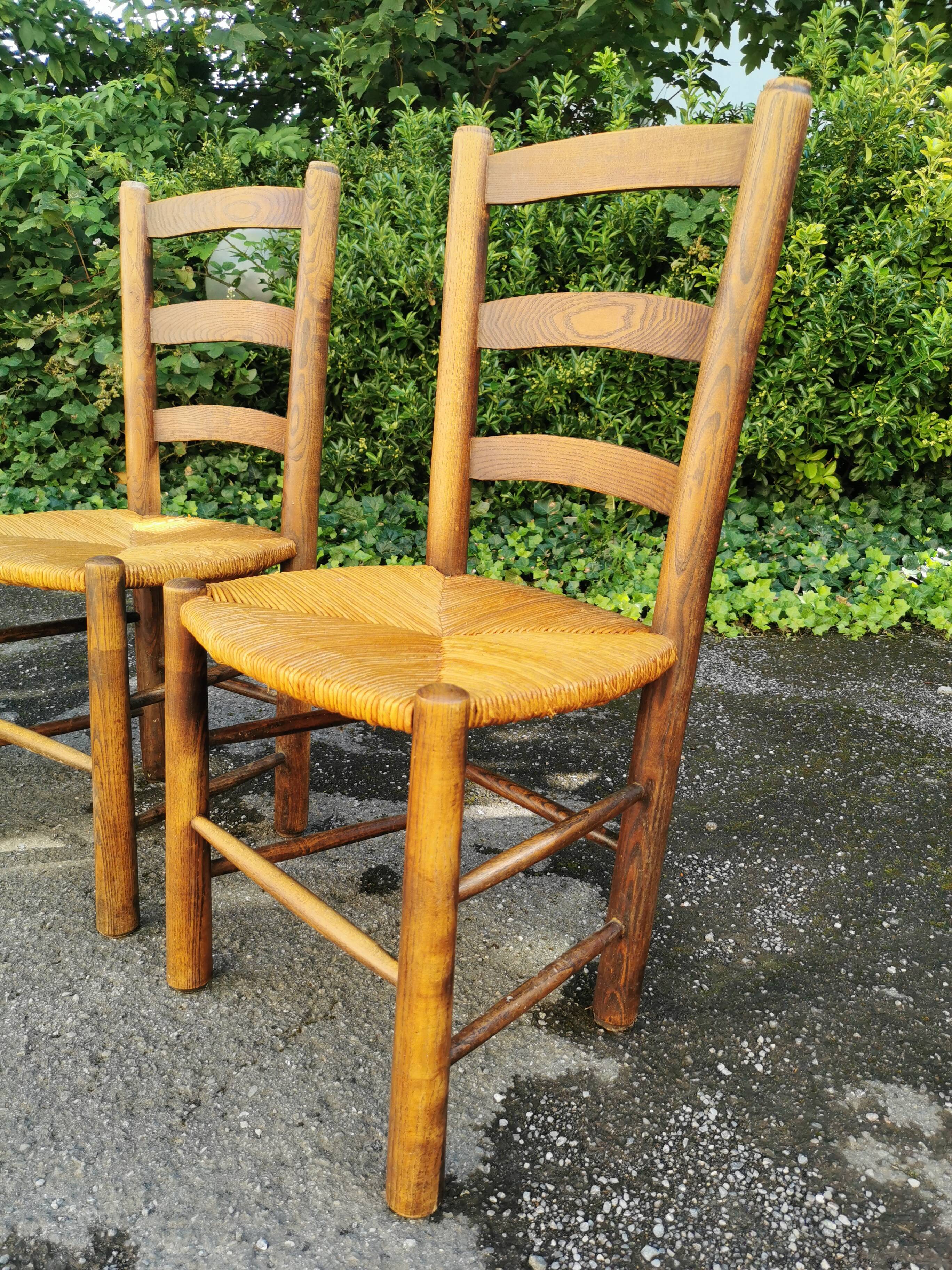 Set of 4 mulched chairs by Georges Robert