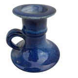 Blue candle holder