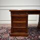 Classic English Desk Partnerdesk Black Leather