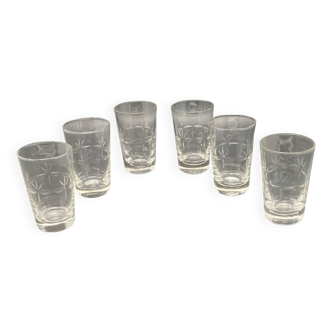 Tube glasses for liquor and strong alcohol or verrines