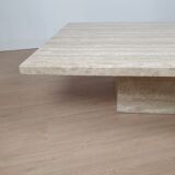 Travertine coffee table