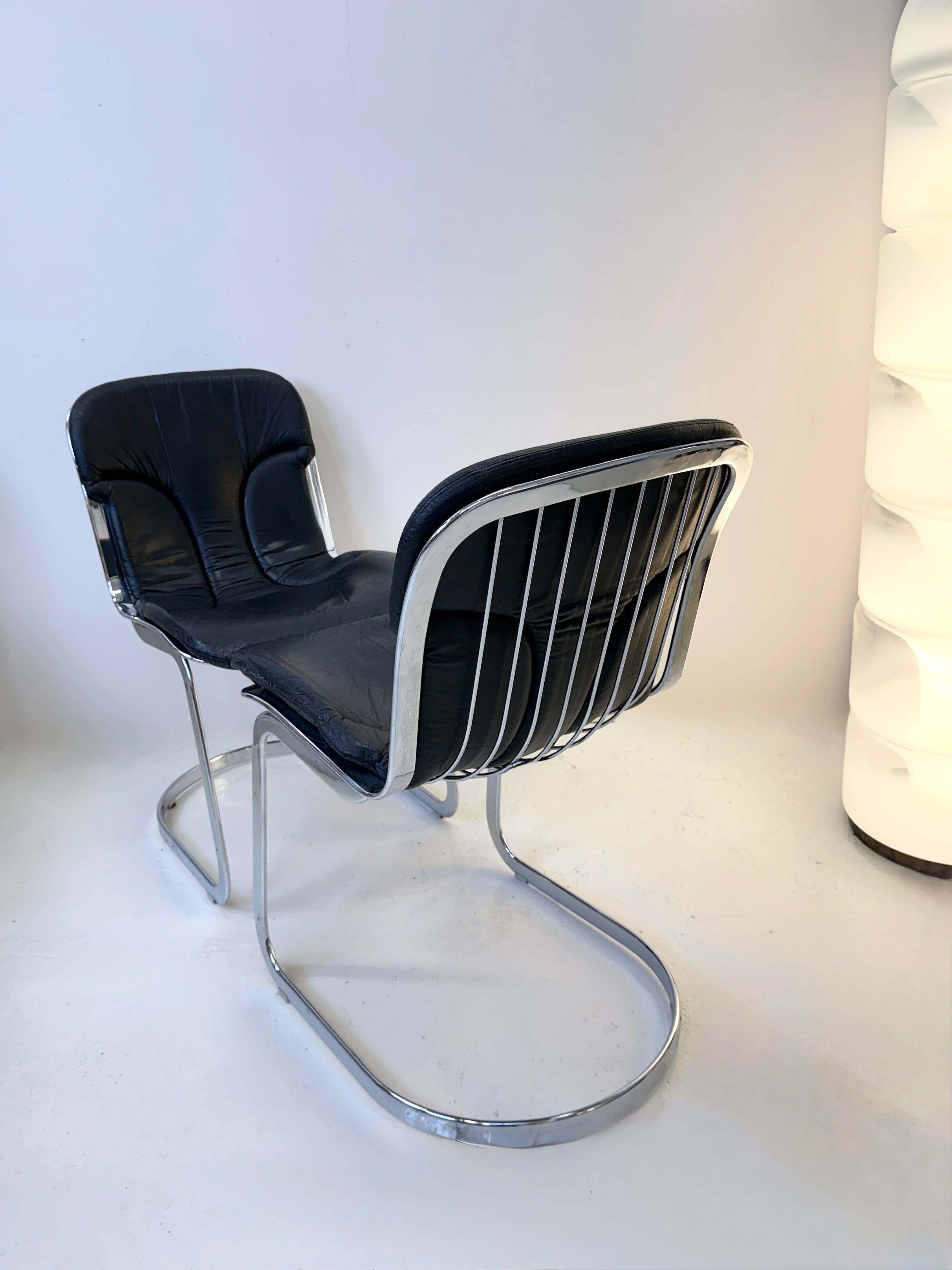 Set of 4 chairs by Willy Rizzo, 1970s