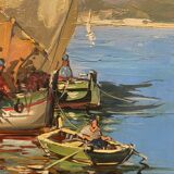Old painting, Marine, signed, 60s/70s