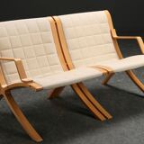 Peter Hvidt & Mølgaard Nielsen for Fritz Hansen Orla - Sofa 2 places model "AX" Scandinavian vintage (1940-1950-1960)