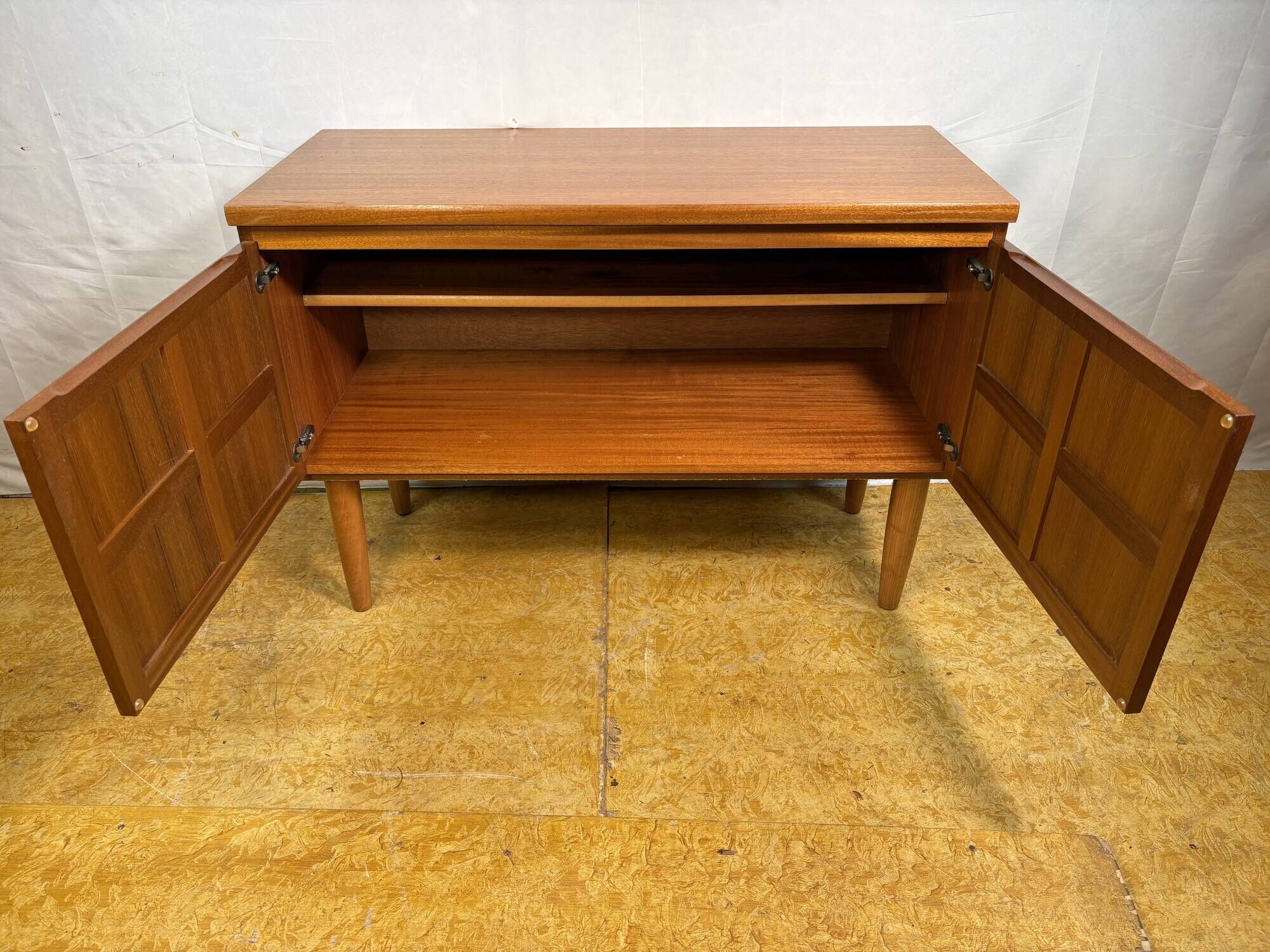 Mid-Century Retro Vintage Teak Sideboard by Nathan 1960s  Square Design • T