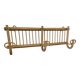 Vintage rattan coat rack