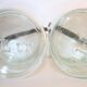 Jar old "La Lyonnaise" glass set of 2