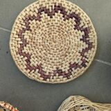 Wall compositions of 7 wicker baskets