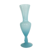 Soliflore en opaline bleu