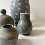 Set of 2 handmade ceramic vases