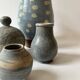 Set of 2 handmade ceramic vases