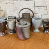Stoneware coffee service.