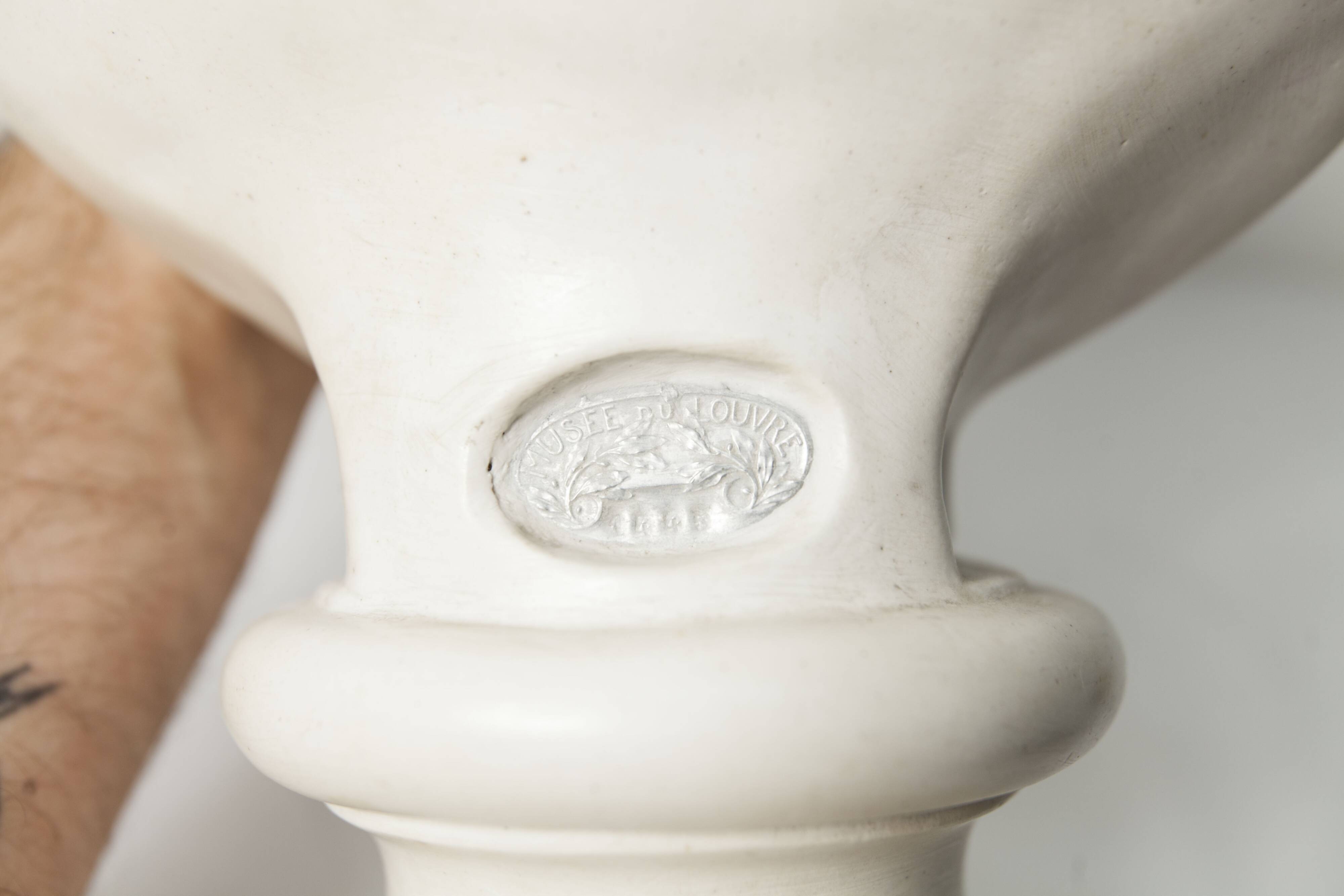 Buste femme en marbre 43cm musée Louvre 1445