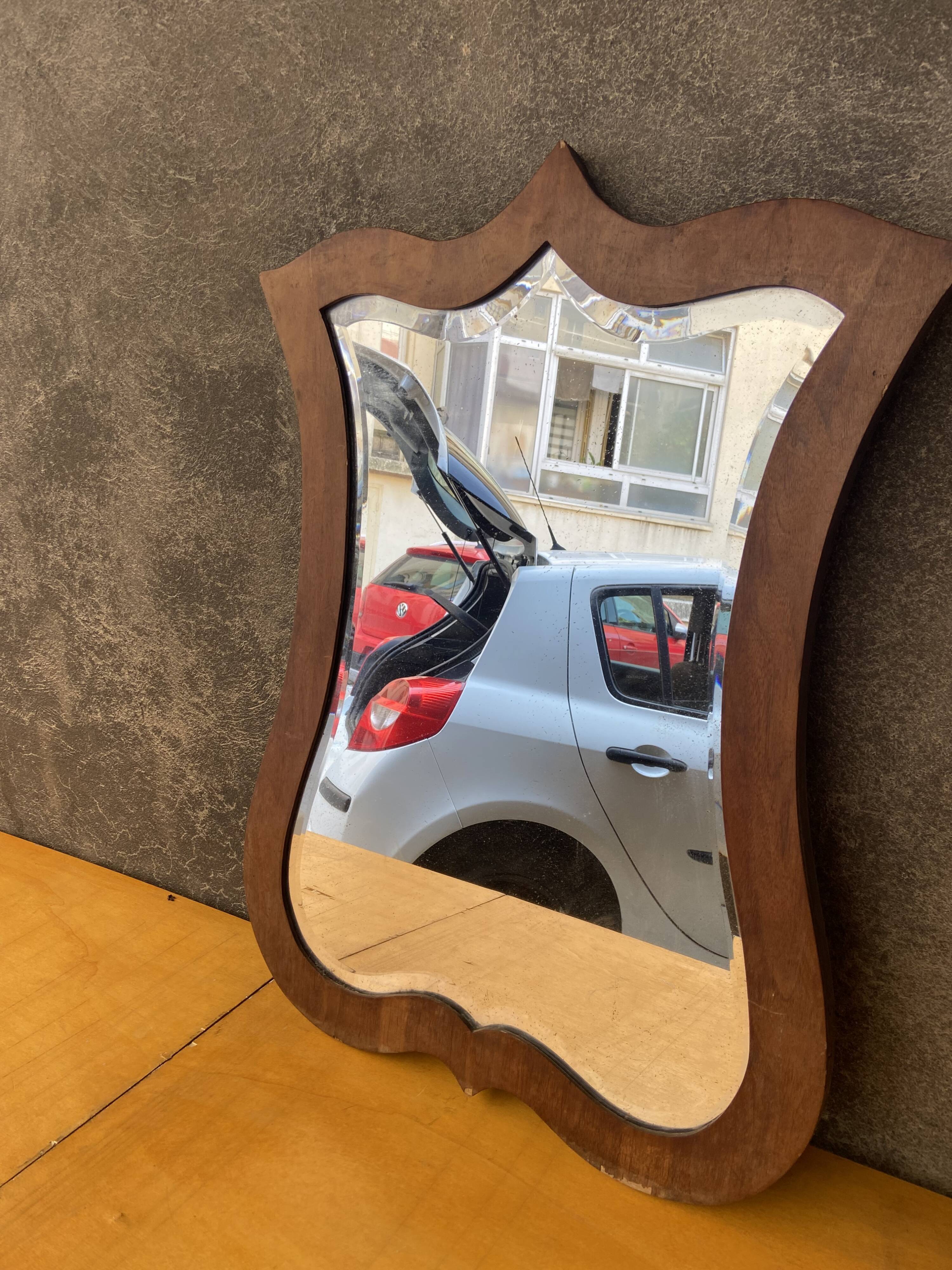 Wooden mirror art deco style