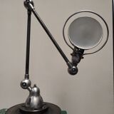 Workshop lamp Jieldé 2 industrial arm patina graphite rifle barrel