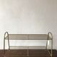 Gold metal shelf