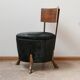 English Single Unusual Mid-Century Bronze Horse Leg Occasional Chair