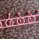 Yaffa doremi pink vintage 80s coat rack
