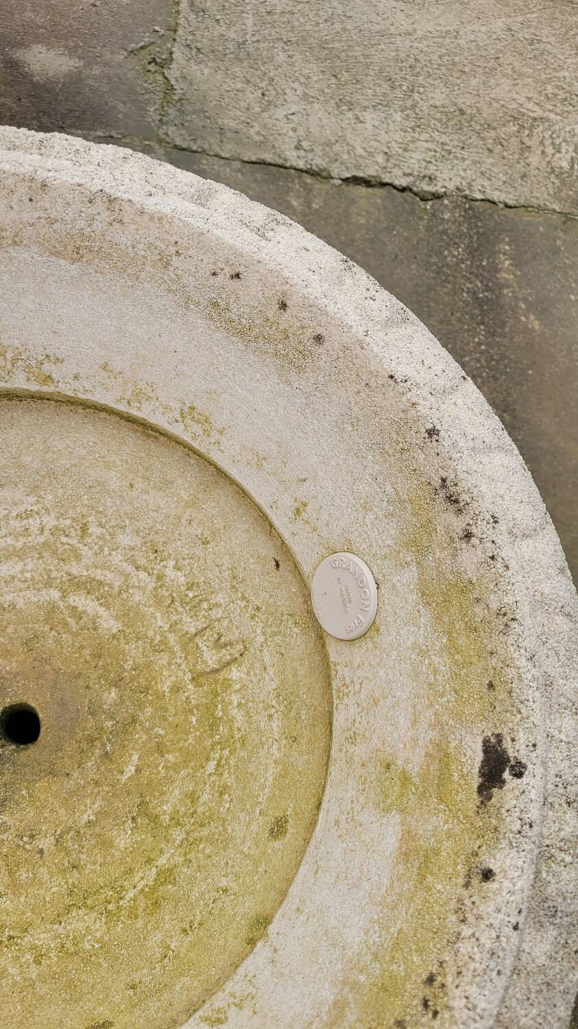 Pair of medicis vases in old reconstituted stone 1950s