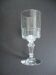 Set of 6 cut crystal glasses