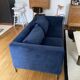 Canapé Made bleu pétrole / navy – 3 places (L186 cm)