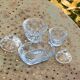 Lot consisting of 3 glassware, lavender blue, two jars with lids and a pocket emptier, vintage