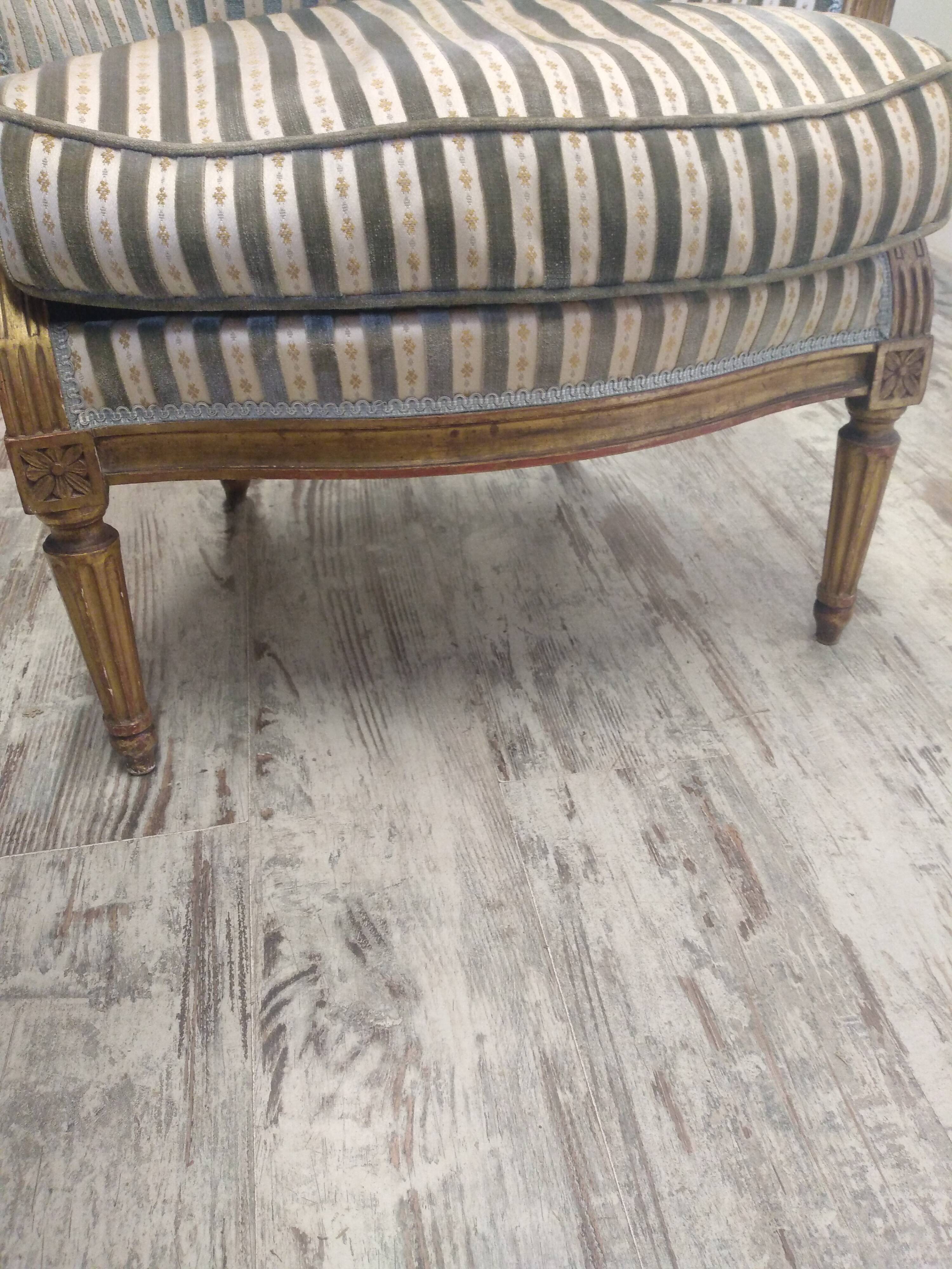 Louis XVI style bergère armchairs