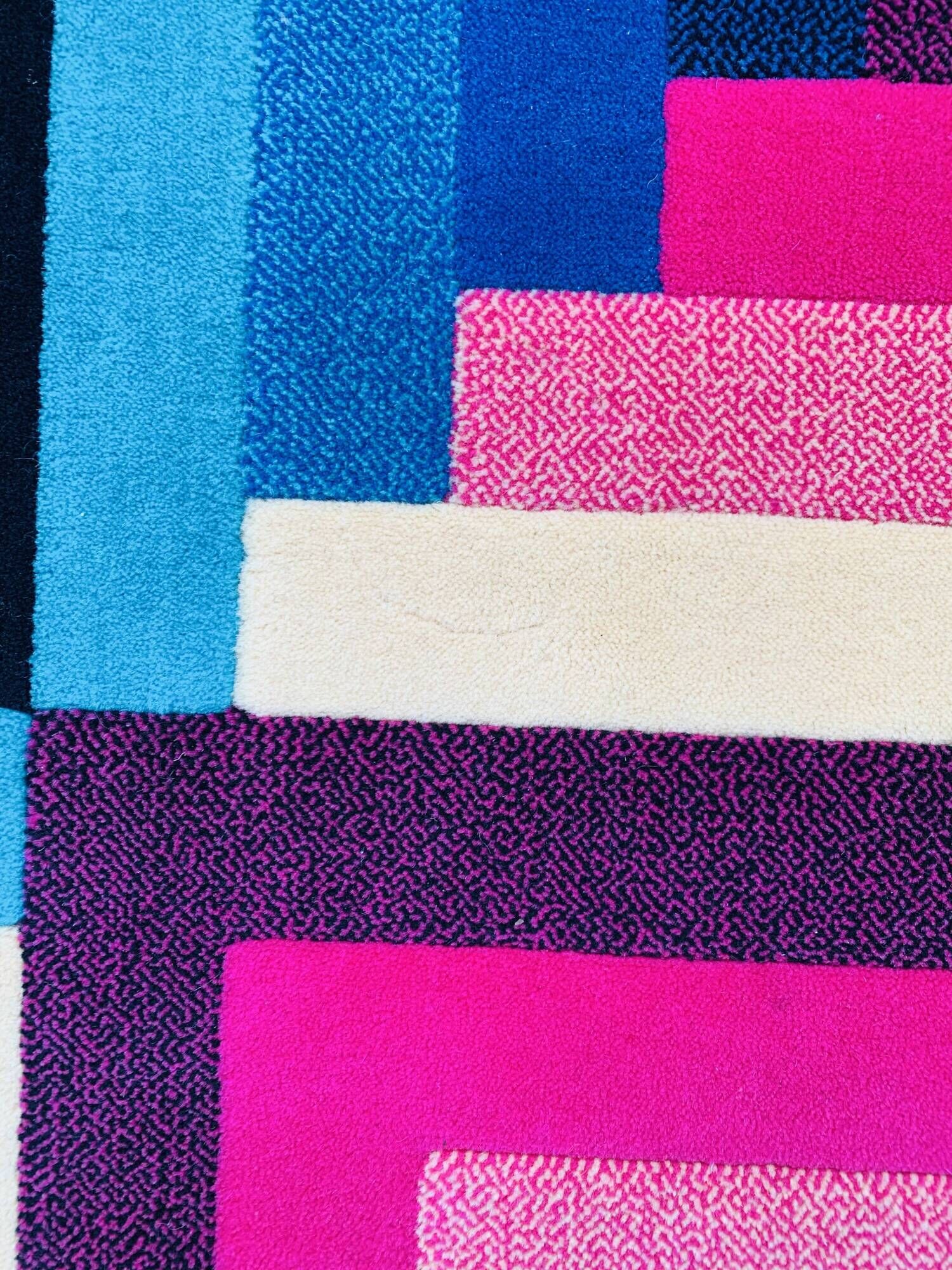 Geometric rug Missoni T&J Vestor model Posada, 1980s