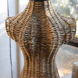 Mannequin Buste Rotin Vintage