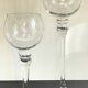 Duo of xl tealight holders in vintage crystal