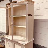 White patina glazed sideboard