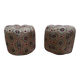 Paire de poufs style orientaux