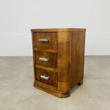 Art Deco bedside table, wood, end table