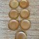 7 dessert plates in stoneware