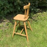 Children's wooden high chair