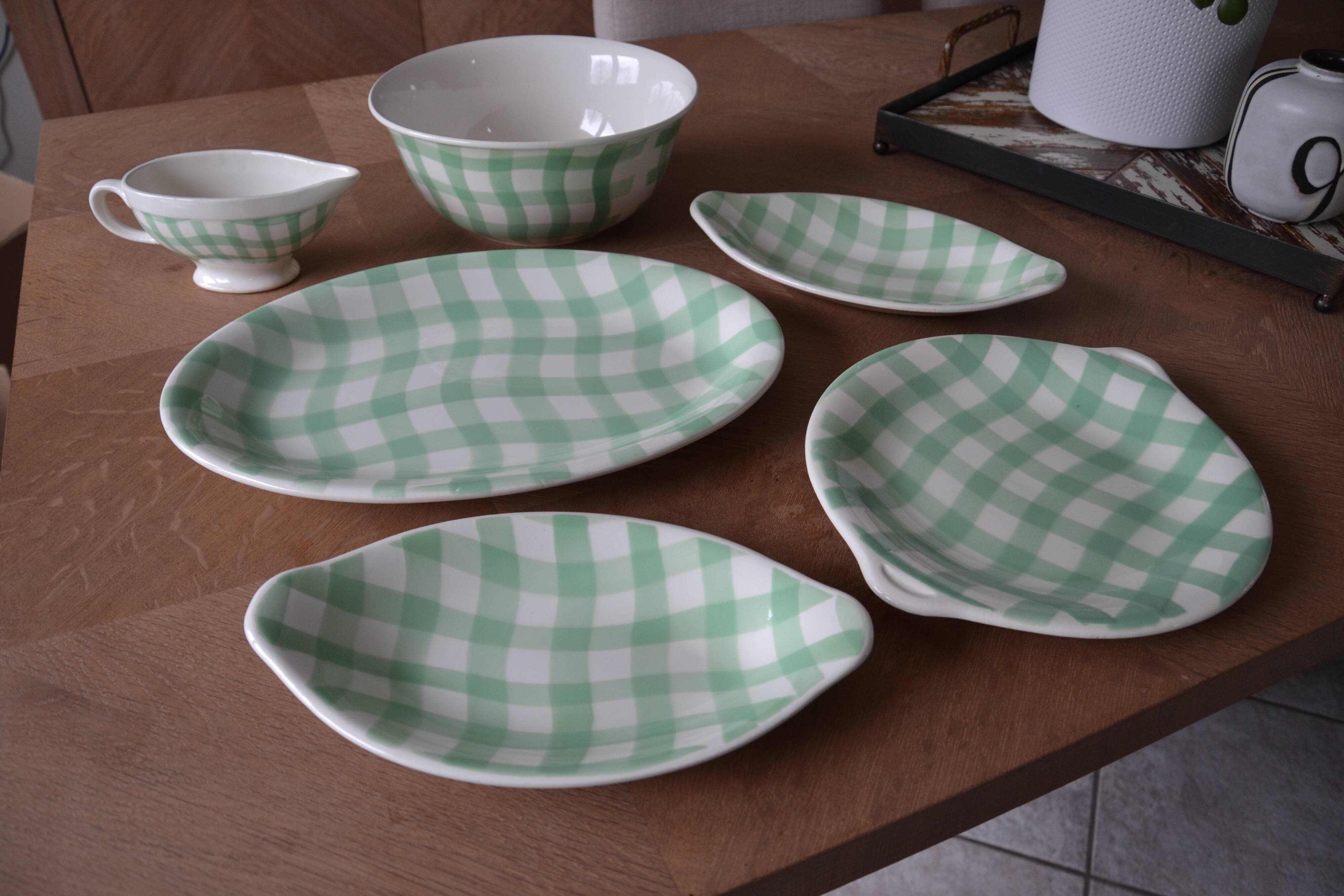 Salins salad bowl, green Croisette model