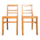 Pair of vintage straw chairs, antique seating furniture