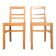 Pair of vintage straw chairs, antique seating furniture
