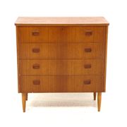 Scandinavian teak chest of drawers, Sweden, 1960