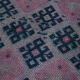 Hand-knotted wool turkish purple runner carpet 95 cm x 406 cm