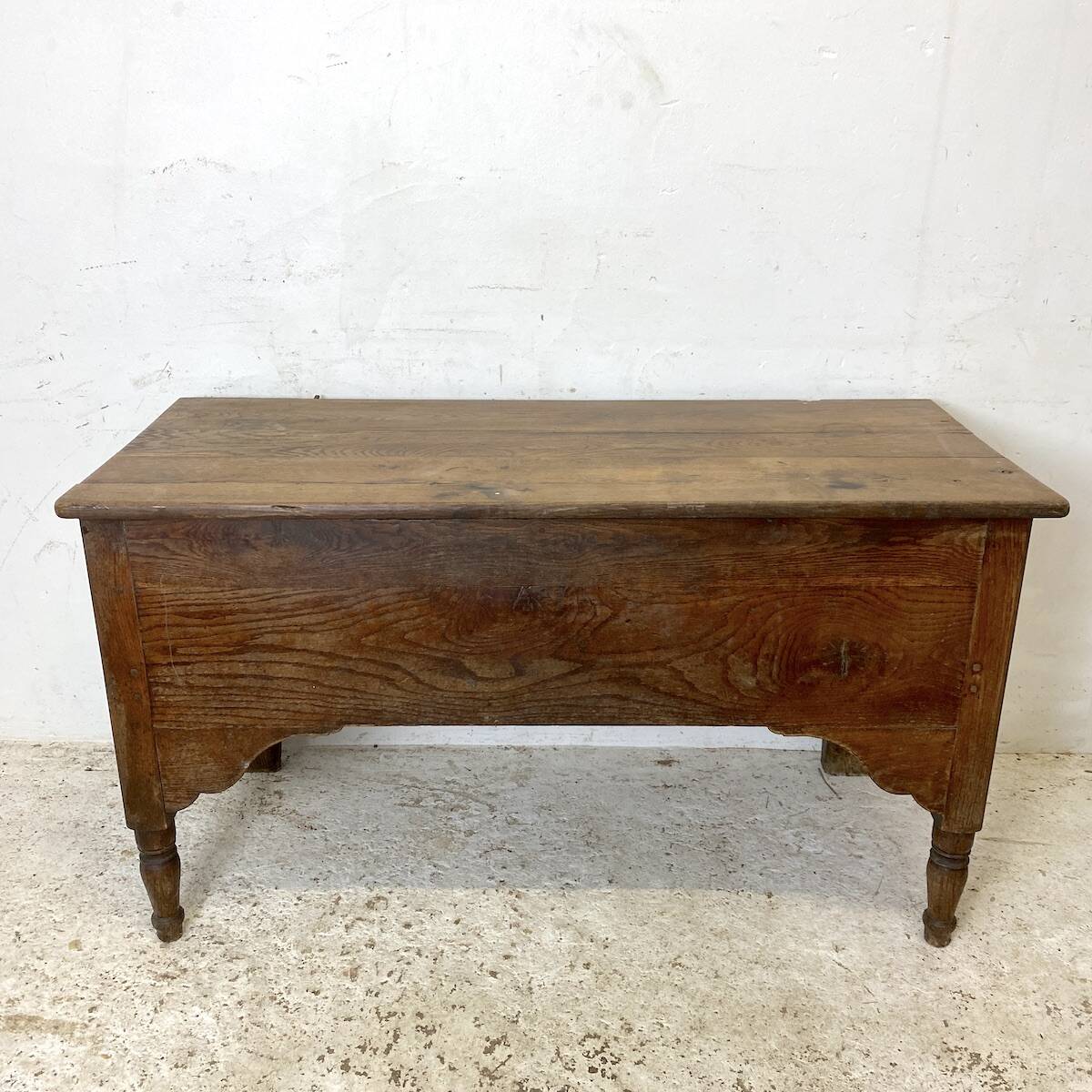 19th century solid oak chest