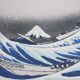 Katsushika Hokusai: The Great Wave off Kanagawa, signed lithograph