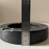 Dark Gray Black Marble Ashtray