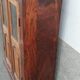 Small glass cabinet in old wood