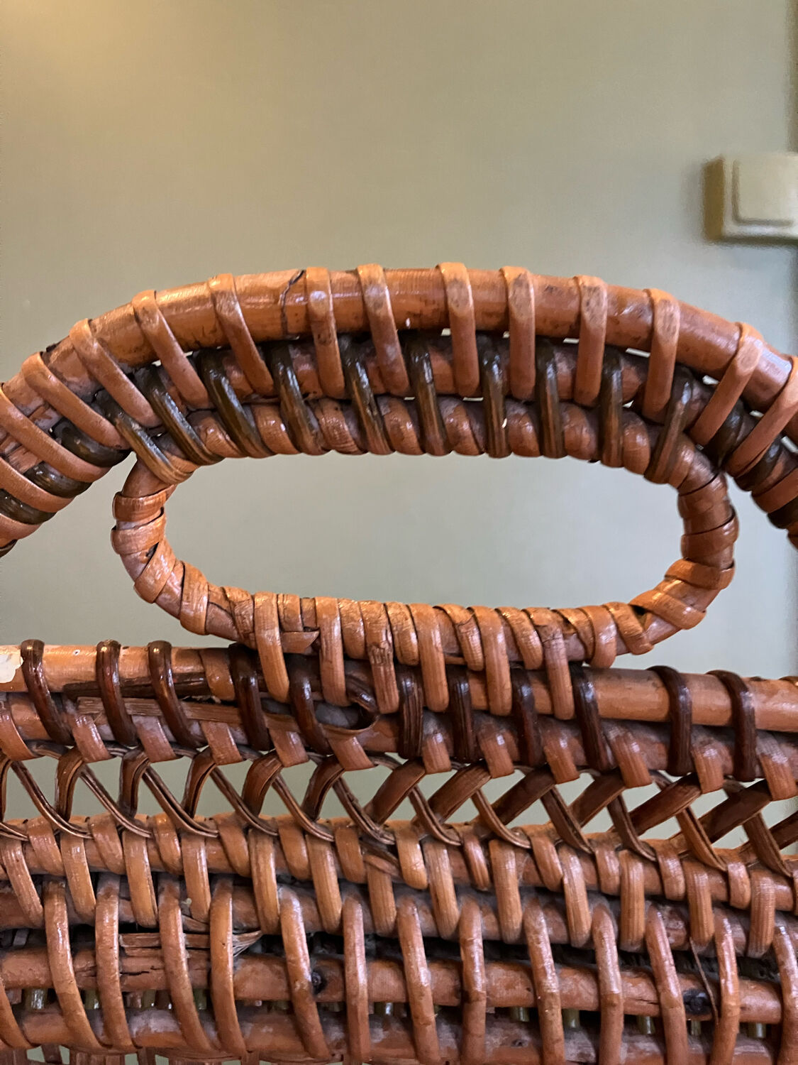 Vintage rattan chair house drucker