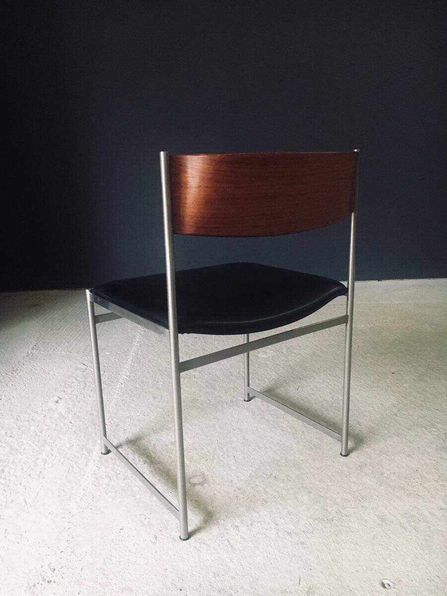 Mid-Century Modern SM08 Dining Chair Set by Cees Braakman for Ums Pastoe, Netherlands, 1960s, Set of 5